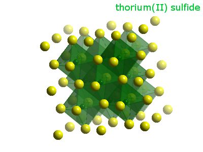 Crystal structure of thorium sulphide