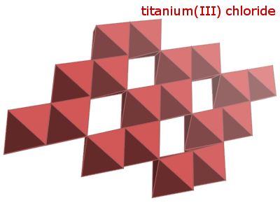 Crystal structure of titanium trichloride