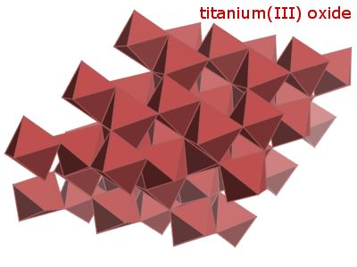 Crystal structure of dititanium trioxide