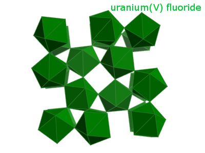 Crystal structure of uranium pentafluoride