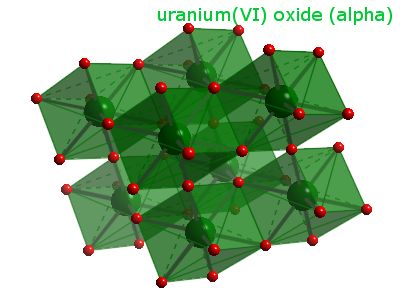 Crystal structure of uranium trioxide