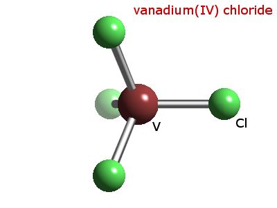 Crystal structure of vanadium tetrachloride