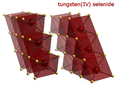 Crystal structure of tungsten diselenide