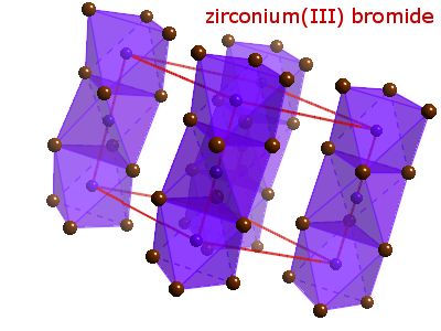 Crystal structure of zirconium tribromide