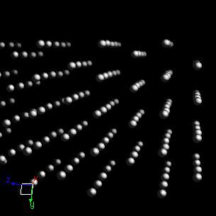 Californium crystal structure image (ball and stick style)