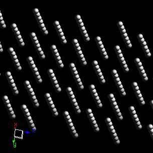 Curium crystal structure image (ball and stick style)