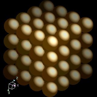 Fe crystal structure