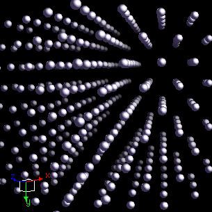 Germanium crystal structure image (ball and stick style)