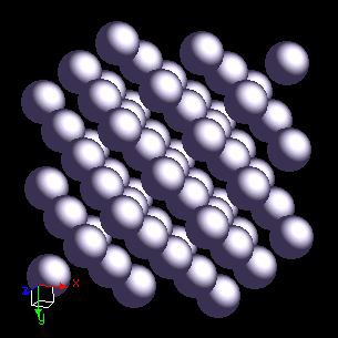 Germanium crystal structure image (space filling style)