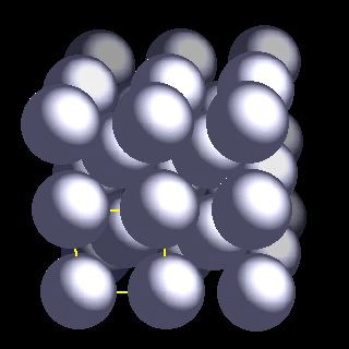 Lithium crystal structure image (space filling style)