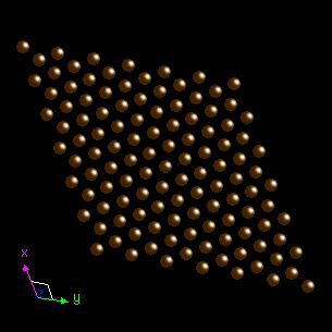 Neodymium crystal structure image (ball and stick style)