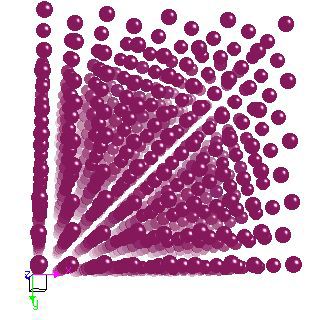 Neon crystal structure image (ball and stick style)