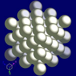 Rh crystal structure