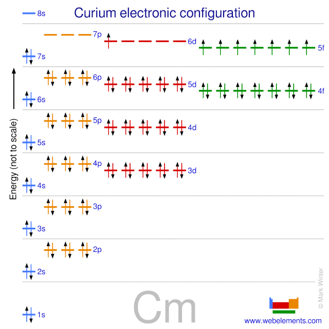 Kossel shell structure of curium