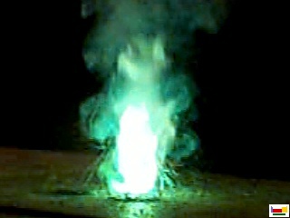 Barium salts impart green colours to flames